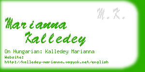 marianna kalledey business card